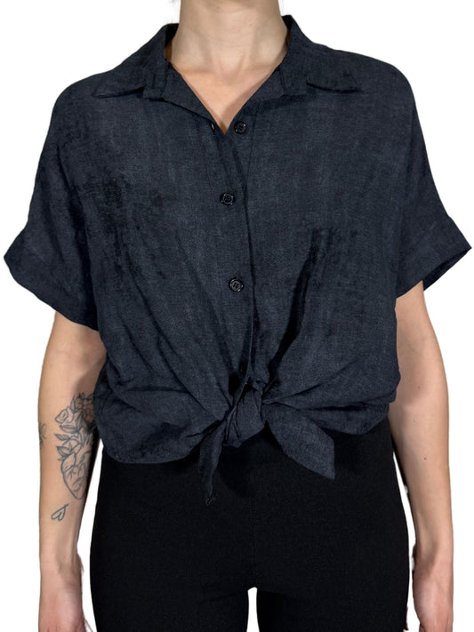 Camicetta cropped con nodo-Violet's Closet