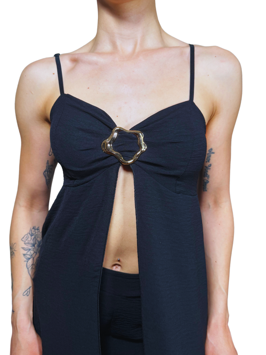 Coordinato top extra lungo e pantalone