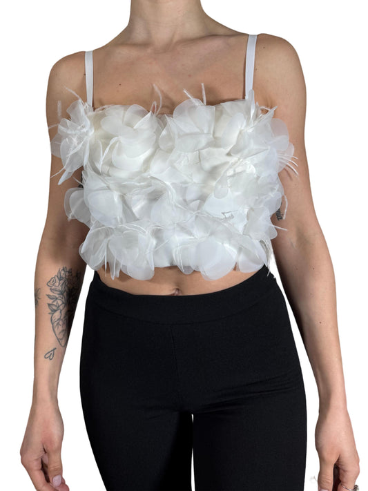 Corpetto strutturato floreale-Violet's Closet