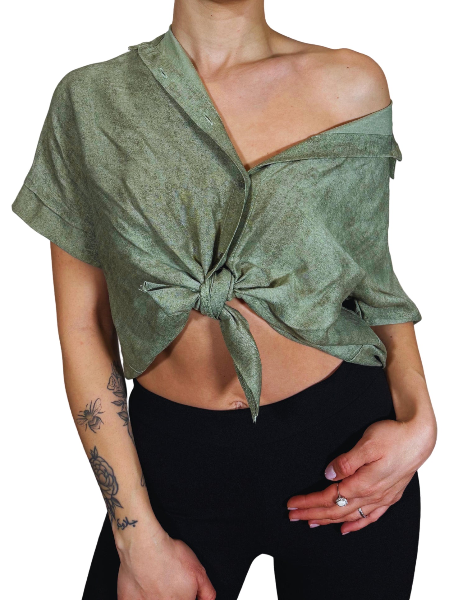 Camicetta cropped con nodo-Violet&#x27;s Closet