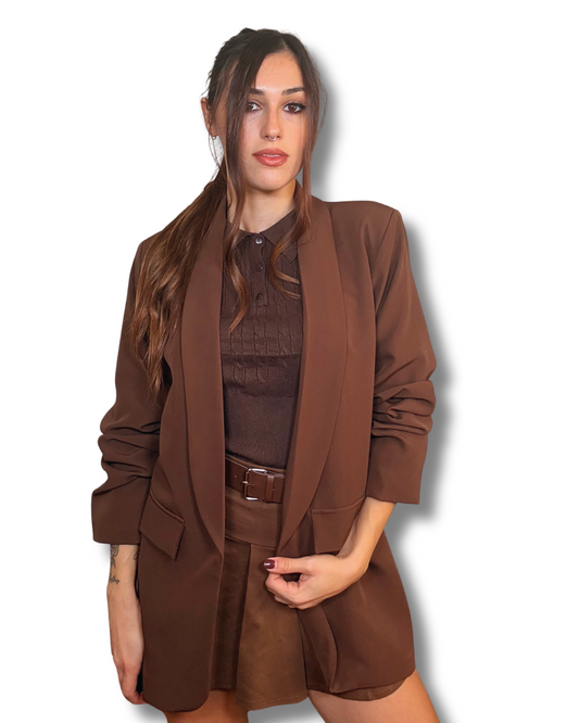 Blazer arricciato