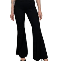 Pantalone elasticizzato a zampa-Violet&#x27;s Closet