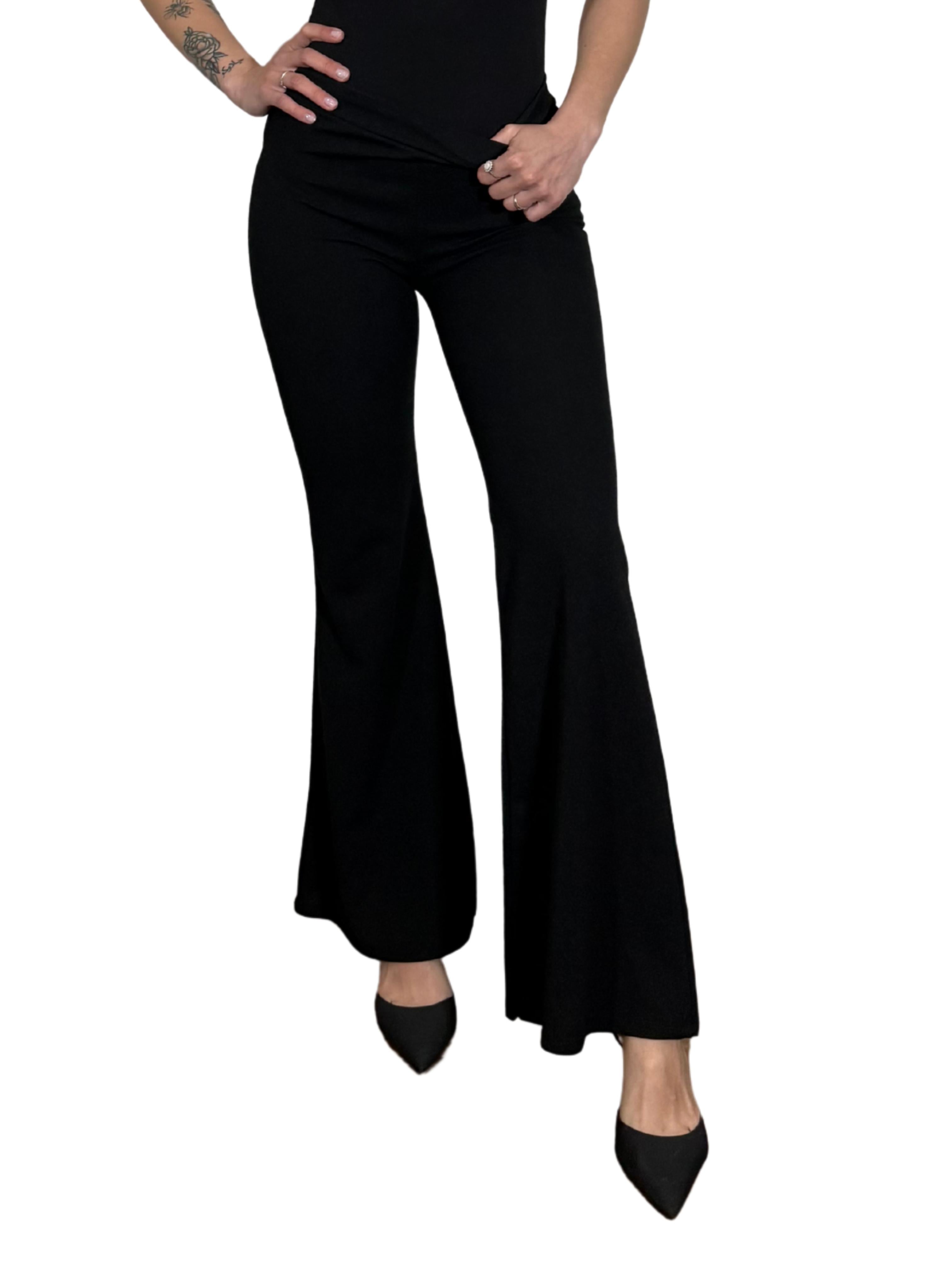 Pantalone elasticizzato a zampa-Violet&#x27;s Closet