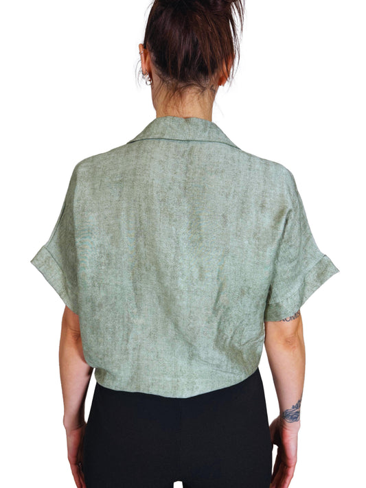 Camicetta cropped con nodo-Violet&#x27;s Closet