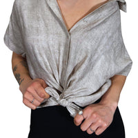 Camicetta cropped con nodo-Violet&#x27;s Closet