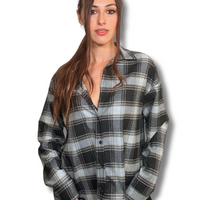 Camicione oversize a quadri