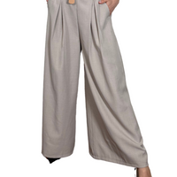 Pantalone a palazzo con pinces-Violet&#x27;s Closet