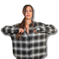 Camicione oversize a quadri