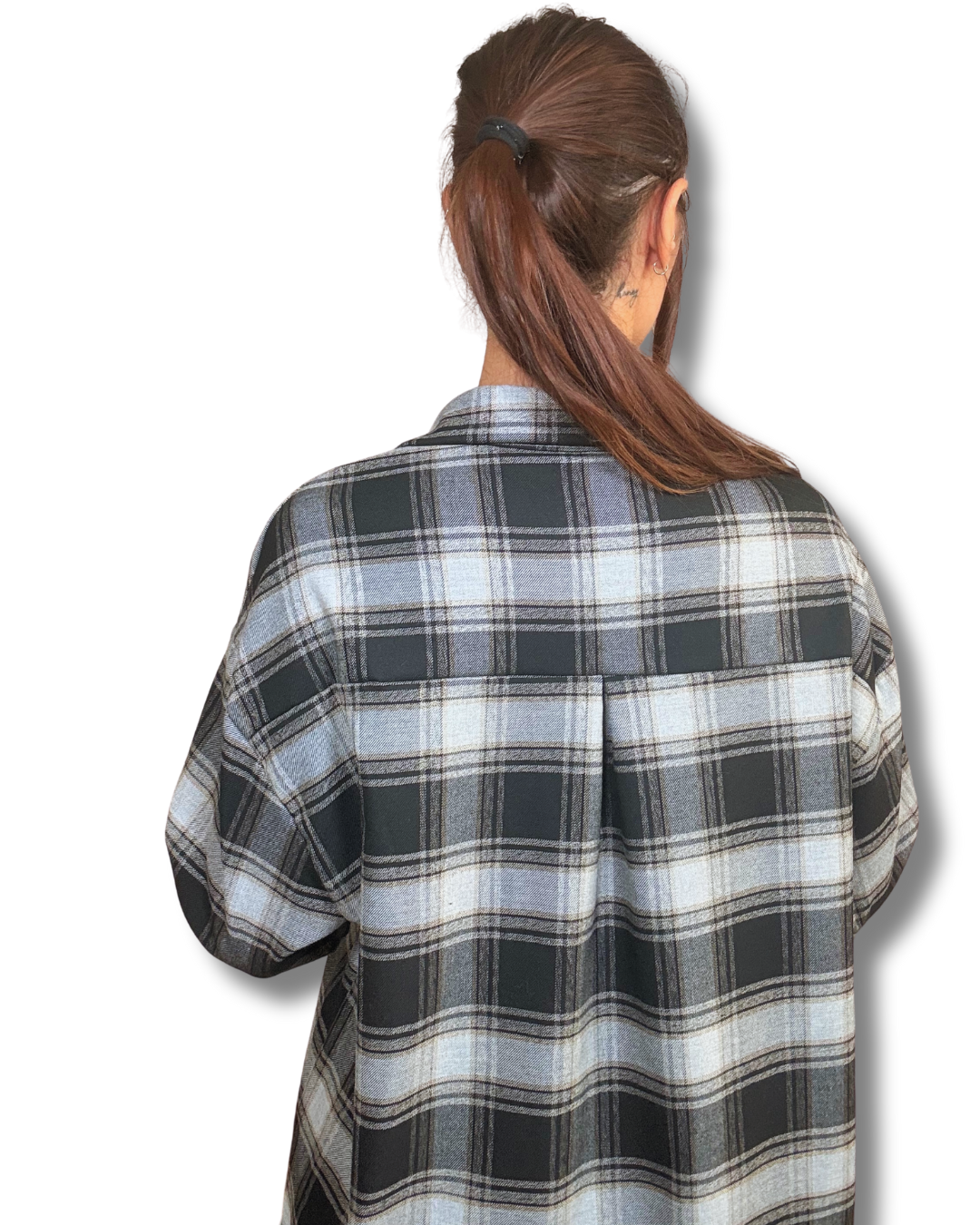 Camicione oversize a quadri