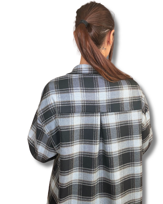 Camicione oversize a quadri