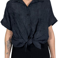 Camicetta cropped con nodo-Violet&#x27;s Closet