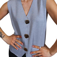 Gilet con bottoni dorati-Violet&#x27;s Closet