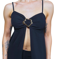 Coordinato top extra lungo e pantalone