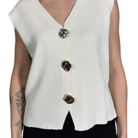 Gilet con bottoni dorati-Violet&#x27;s Closet