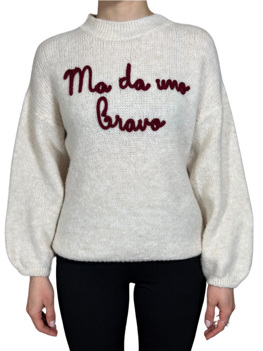 Maglione "Ma da uno bravo"-Violet&#x27;s Closet