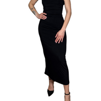 Abito midi con scollo a cowl-Violet&#x27;s Closet