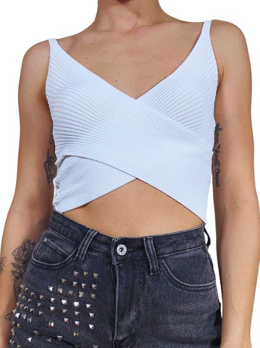 Crop top incrociato