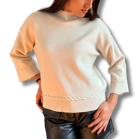 Pullover manica svasata misto viscosa