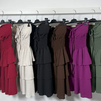 Abito corto a balze-Violet&#x27;s Closet