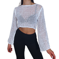 Maglia cropped traforata-Violet&#x27;s Closet