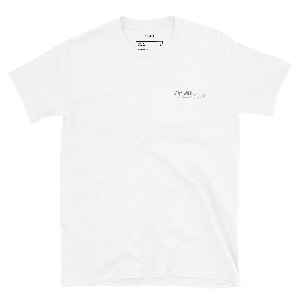 T-shirt - STAY WILD, FLOWER CHILD-Violet's Closet
