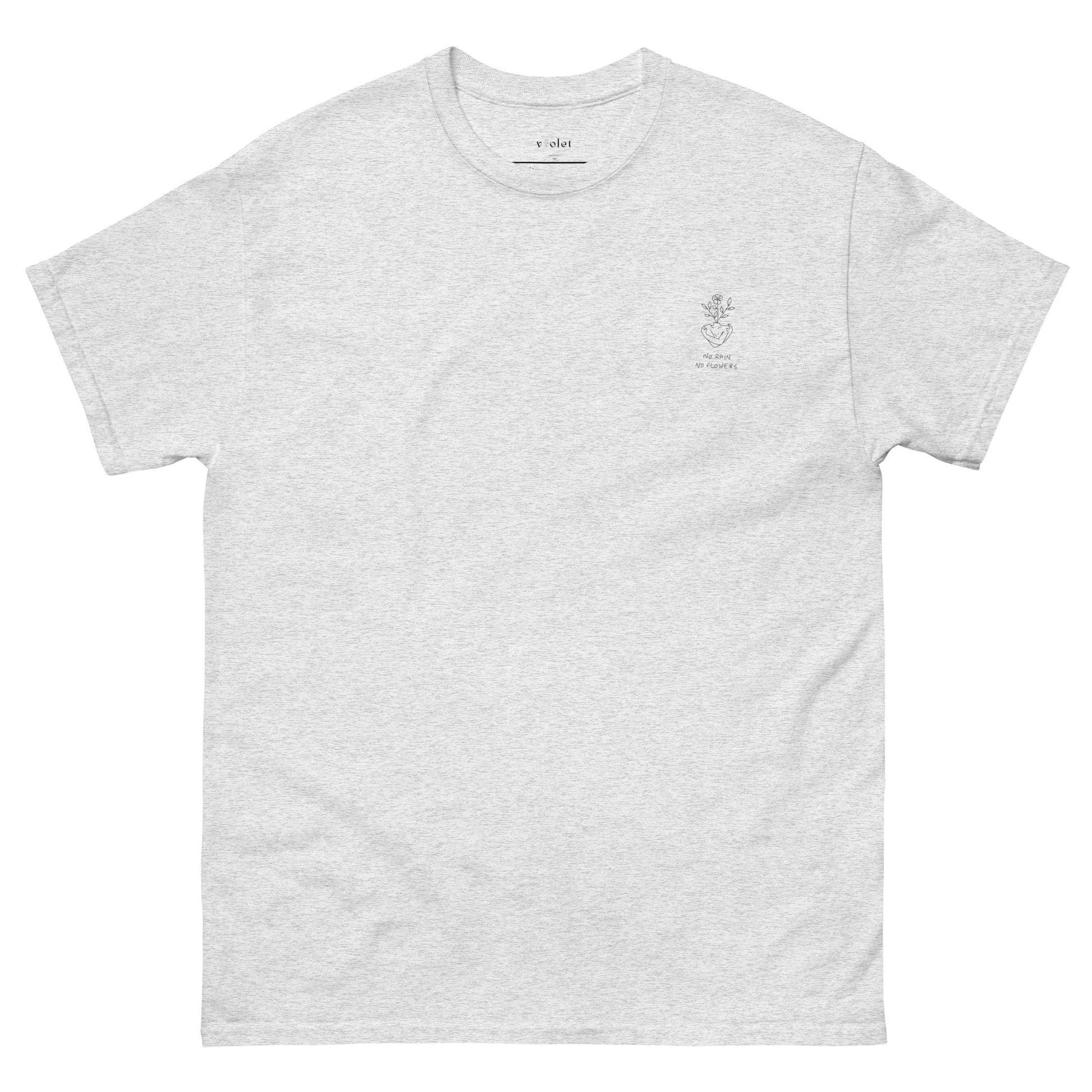 T-shirt - NO RAIN, NO FLOWERS-T-shirt - NO RAIN, NO FLOWERS-Violet's Closet