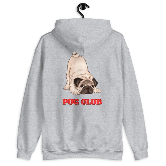 Felpa con cappuccio - PUG CLUB-Felpa con cappuccio - PUG CLUB-Violet's Closet